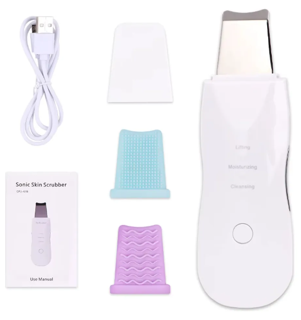 Espátula Limpieza Facial Ultrasónico Exfoliante Recargable